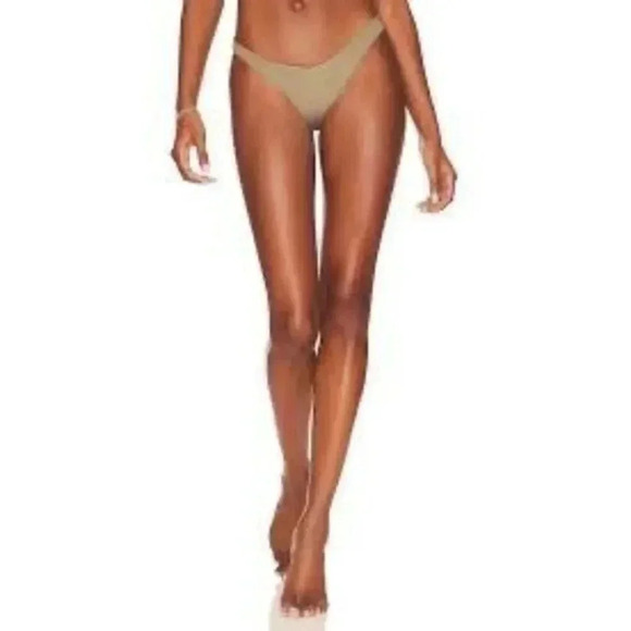 Revolve Vix by Paula Hermanny Giulia swim Bottom in Ambra Pistachio Sz M - Picture 1 of 4